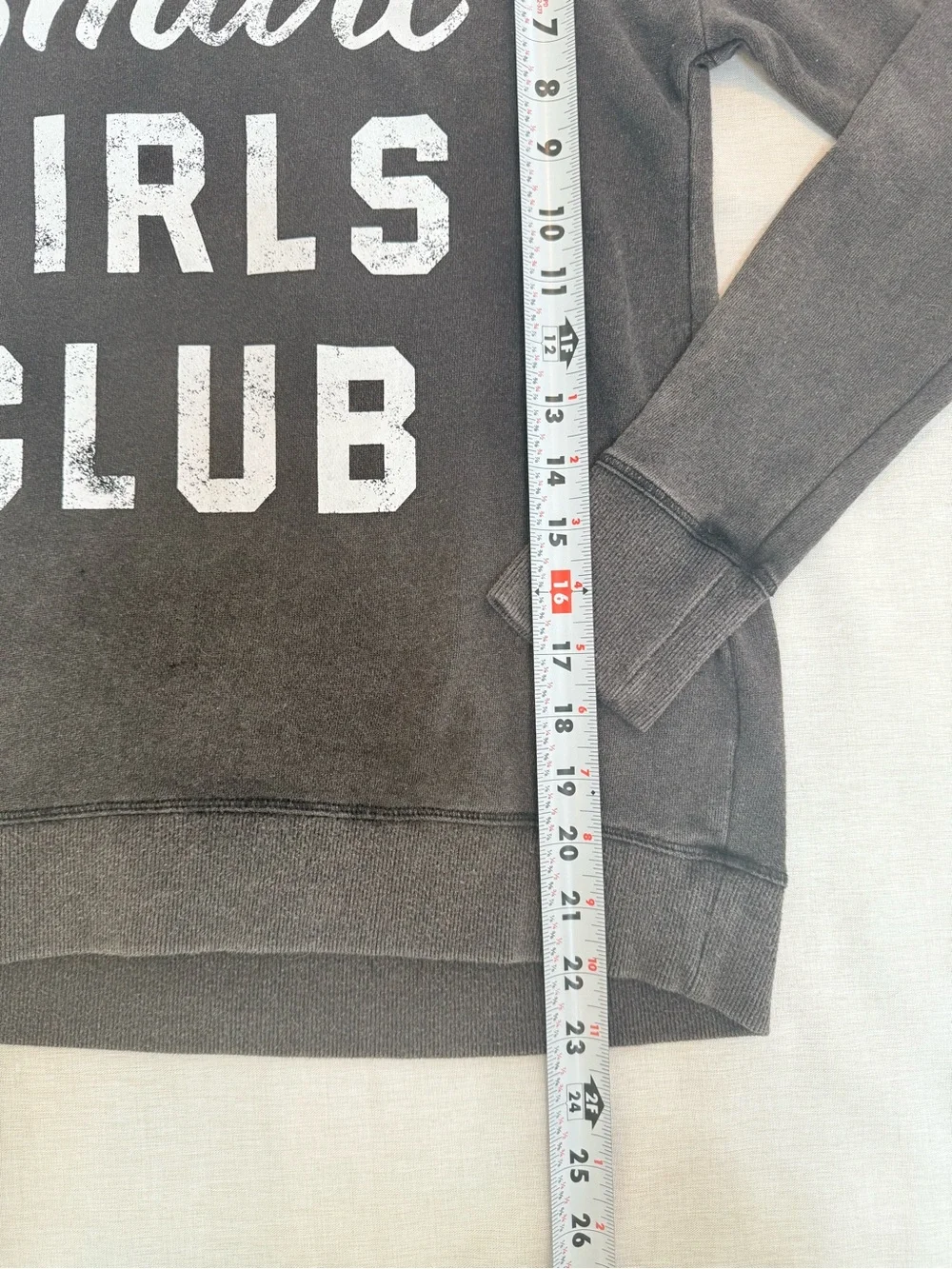 Justice Smart Girls Club Black Cropped Sweatshirt Pullover Size 14/16 EUC